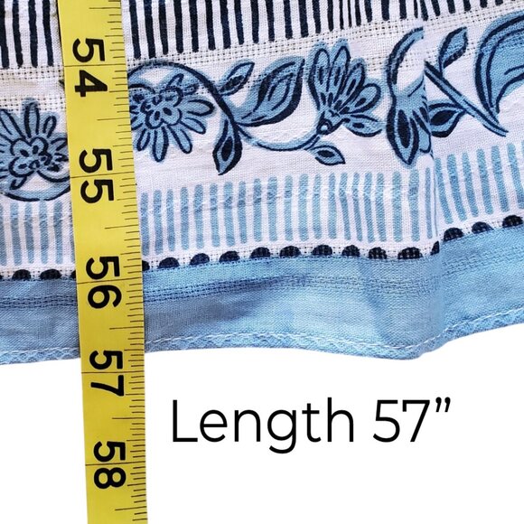 NWT Taylor Toile Square Neck Sleeveless Empire Waist Maxi Dress Blue & White 14 - Picture 14 of 15